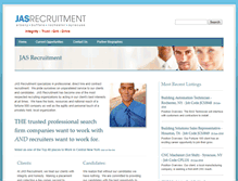 Tablet Screenshot of jasrecruitment.com